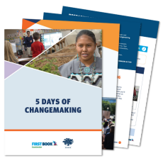 Thumbnail of the first 4 pages of the 5 Days of Changemaking resource. Click to download the 5 Days of Changemaking resource as a PDF.