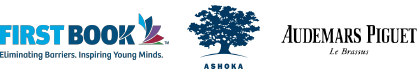 Logos: First Book, Ashoka, and Audemars Piguet.